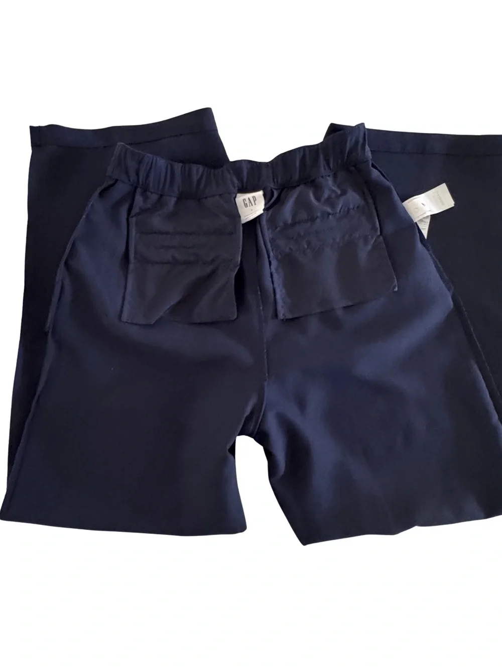 GAP Easy Trouser Women’s Size 4 Navy Wide Leg Pleated Dress Pants Workwear - Picture 5 of 10